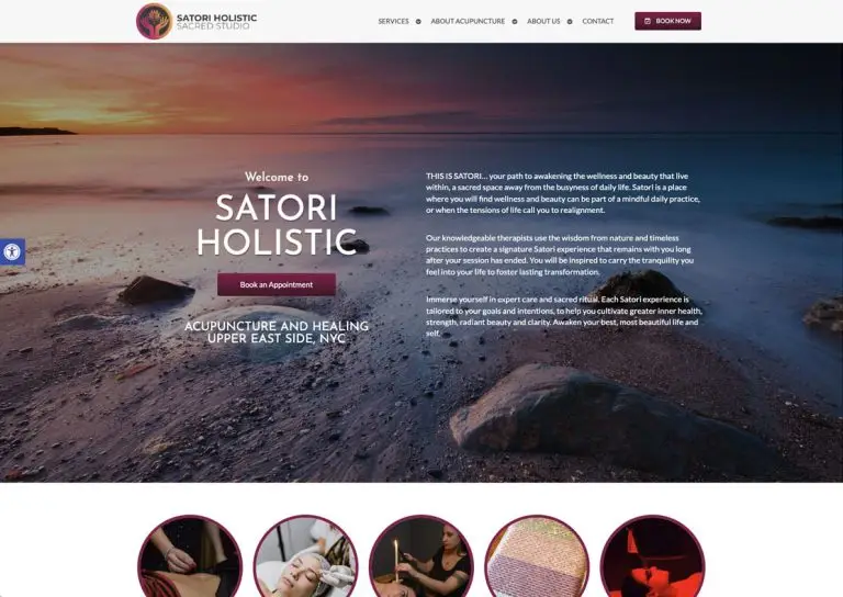 acupuncture website design portfolio example 10