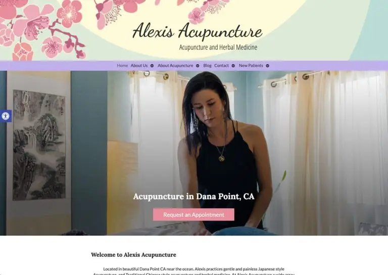 acupuncture website design portfolio example 15